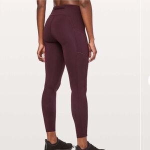 Lululemon Speed Up Tight Burgundy 28” Size 4